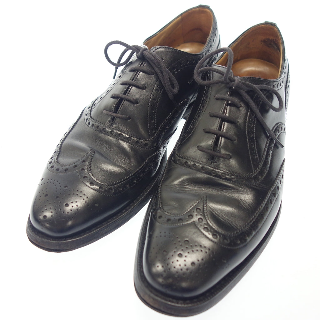 Used Church's Chetwind Leather Shoes Chetwind Full Brogue 173 Last Men's Black Size UK7.5 Church's Chetwind [AFC7] 