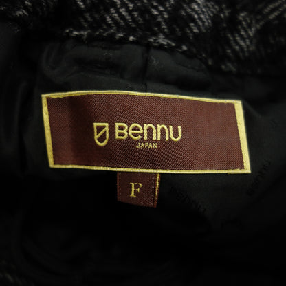 ヴェンヌ ツイード サルエル ワークパンツ ウール混 111030501 メンズ ブラック F BENNU【AFB10】【中古】