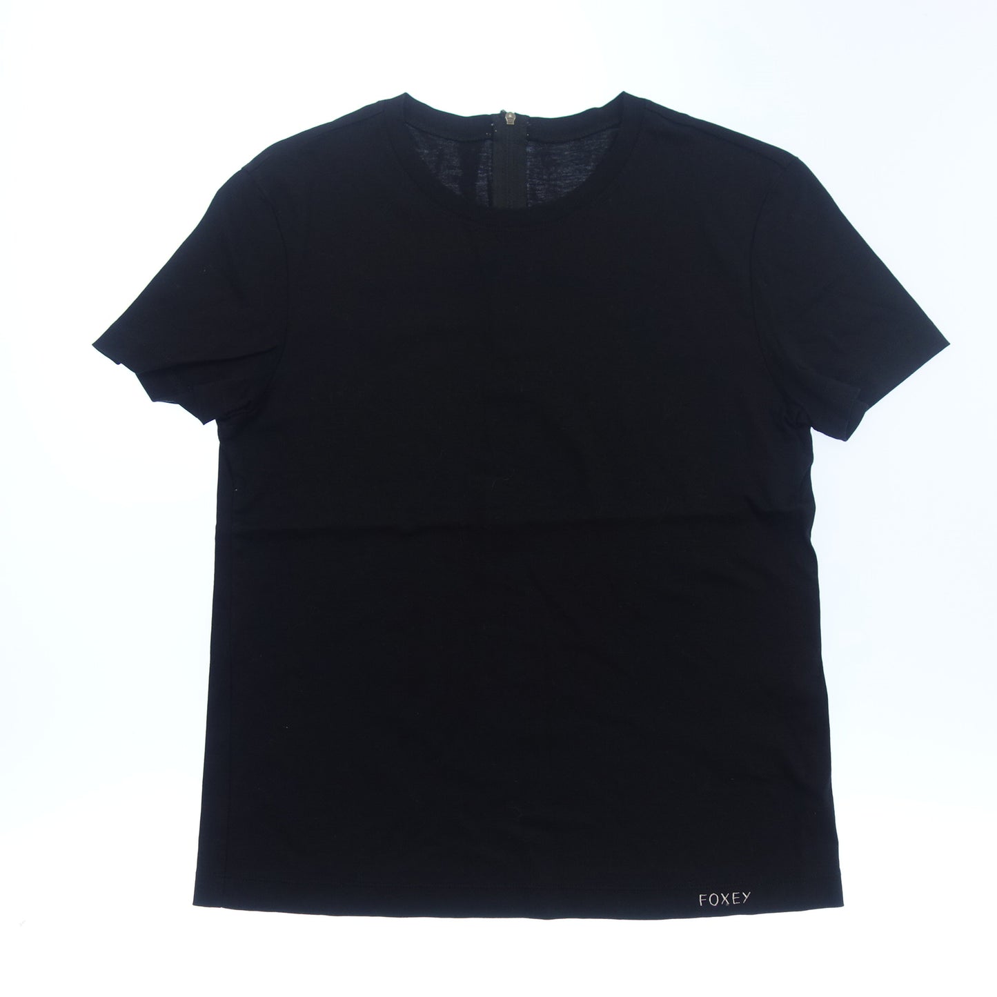 Good condition ◆ FOXEY NEW YORK T-shirt 40129 Women's Black Size 40 FOXEY NEW YORK [AFB52] 