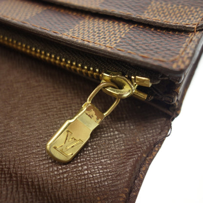 中古◆ルイヴィトン 財布 ダミエ ポルトフォイユサラ N61726 ブラウン系 Louis Vuitton【AFI6】