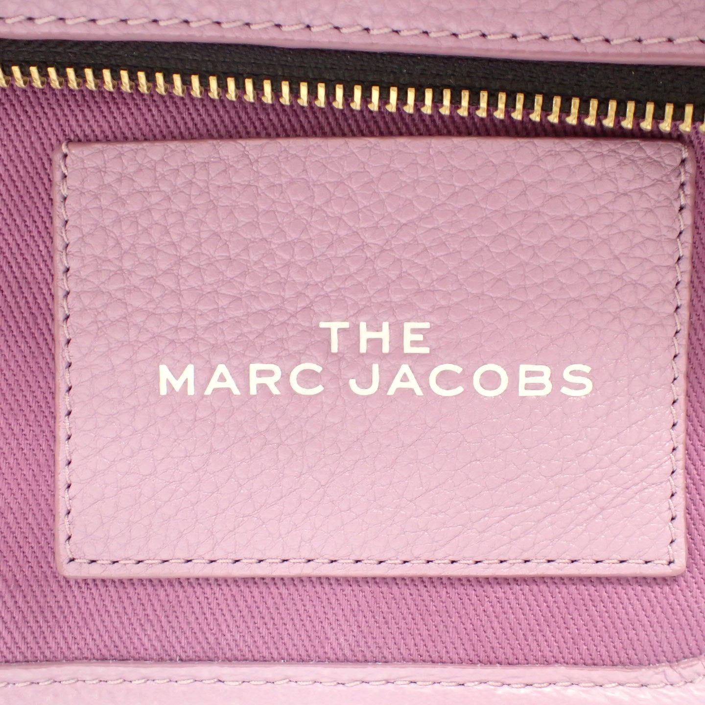 極美品◆マークジェイコブス トート バッグ ザ レザー ミディアム パープル MARC JACOBS【AFE10】