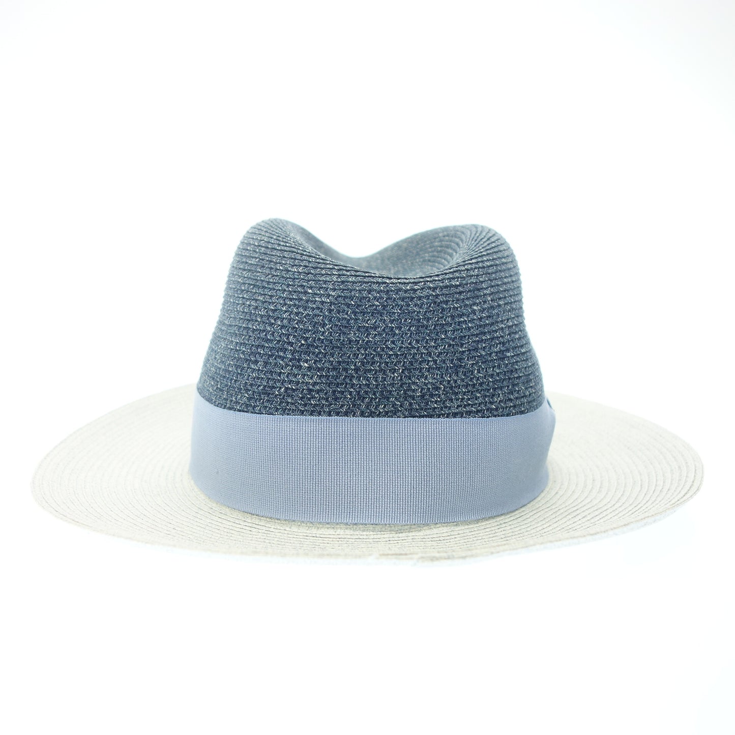 Very good condition ◆ Emporio Armani hat straw blue 57 EMPORIO ARMANI [AFI23] 