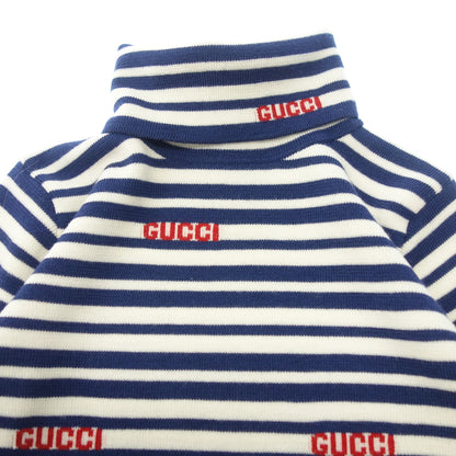 Gucci sweater border ladies navy white size 6 GUCCI [AFB17] [Used] 