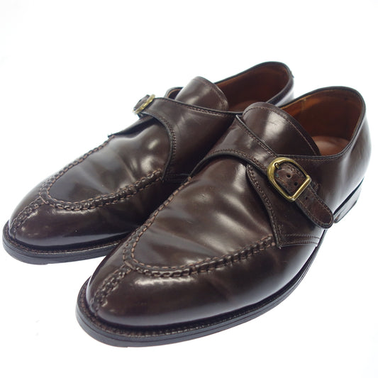 Used ◆Alden Leather Shoes 1610 Single Monk Cordovan ULIKNECHT Custom Made Men's 9.5 Brown Alden [LA] 