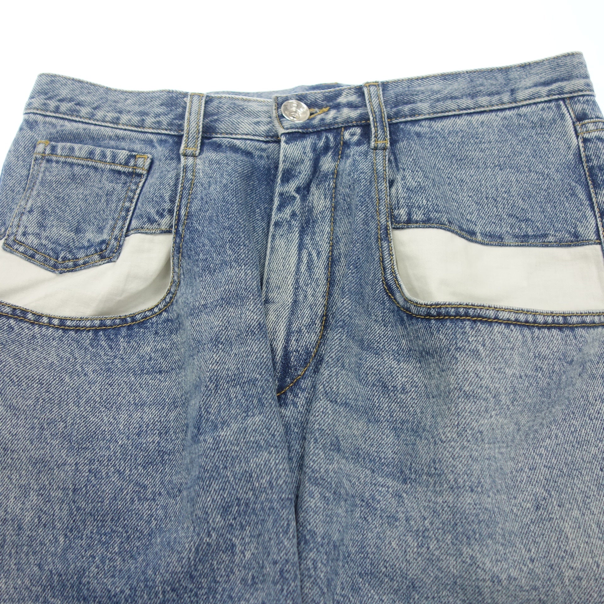 メゾンマルジェラ デニムパンツ STRAIGHT JEANS CONTRAST POCKET S51LA0052 メンズ ライトブルー 42 –  ストックラボ オンライン｜ブランドヴィンテージ