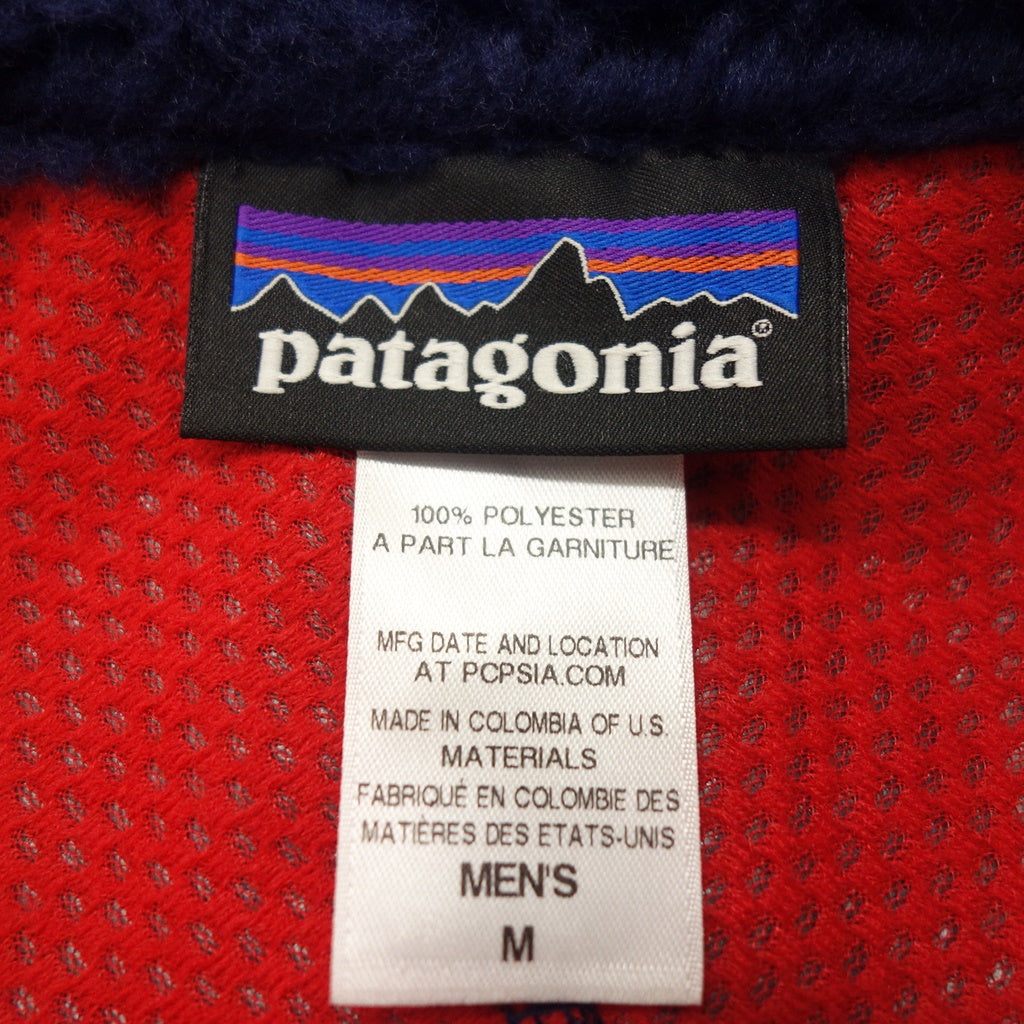 美品◆パタゴニア ベスト レトロX ボア 23047FA14 メンズ サイズM ネイビー Patagonia【AFB32】