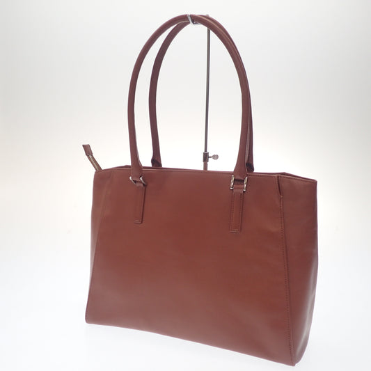 Business Leather Factory Business Bag Tote Bag Brown businessleatherfactory [AFE5] [Used] 