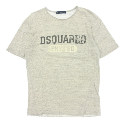 二手 ◆D Squared 短袖 T 恤裁剪和缝制印花圆领男士灰色尺寸 S DSQUARED2 [AFB5] 