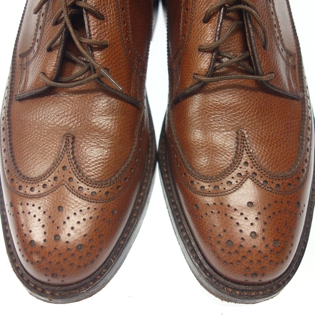 状况良好◆FLORSHEIM 全布洛克鞋 KENMOOR 97625 男士尺码 6D 棕色 FLORSHEIM [AFC31] 