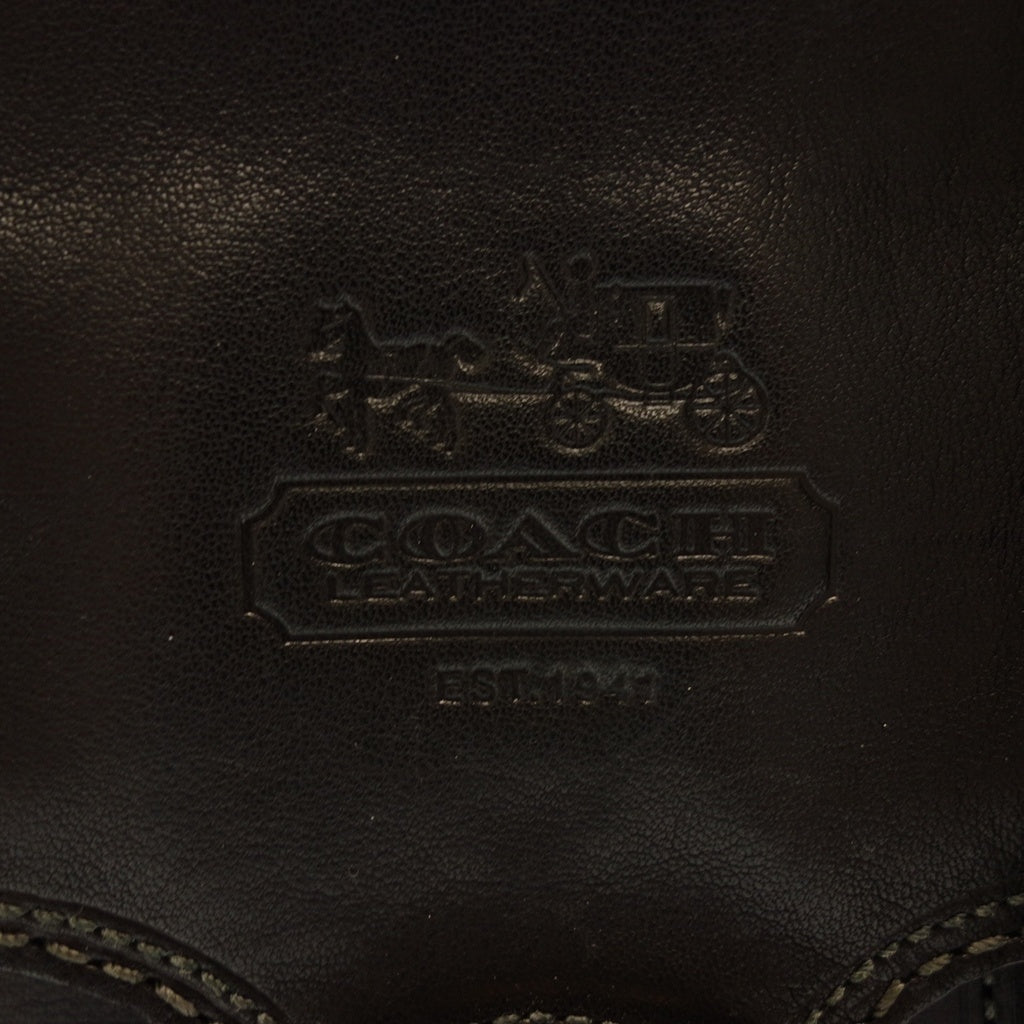 Good condition ◆ Coach tote bag black leather 11420 COACH [AFE12] 