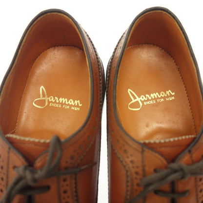 Very good condition ◆ German leather shoes full gloves grain leather men's brown size 26 JARMAN [AFC31] 