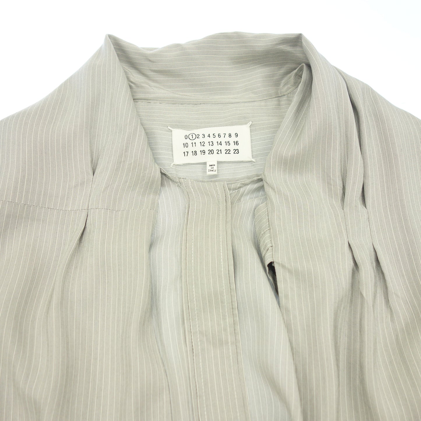 Good condition ◆ Maison Margiela long sleeve shirt blouse S51DL0195 Women's Gray Size 38 Maison Margiela [AFB34] 