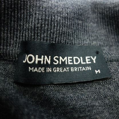 Good condition◆JOHN SMEDLEY Long sleeve tops 100% wool Size M Men's Gray JOHN SMEDLEY [AFB12] 