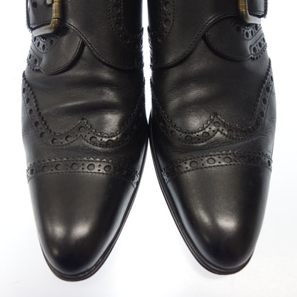 品相良好◆杜嘉班纳 (Dolce &amp; Gabbana) 皮鞋单僧侣男式黑色 6.5 码 DOLCE&amp;GABBANA [AFC16] 