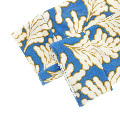 美品◆ダイアンフォンファステンバーグ ロングカーディガン シルク 総柄 レディース ブルー系 サイズ0 404-140072 DIANE VON FURSTENBERG【AFB42】