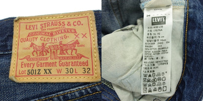 中古◆リーバイス デニムパンツ LVC 501ZXX 復刻 トルコ製 メンズ ネイビー サイズW30 L32 LEVI'S【AFB25】