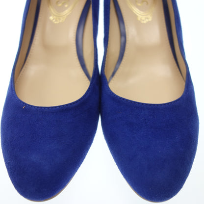 TOD'S Leather Pumps Suede Leather Women's 35 Blue TOD'S [AFD5] [Used] 