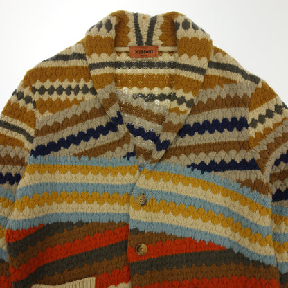 Good condition ◆ Missoni knit cardigan wool men's size M multicolor MISSONI [AFA14] 