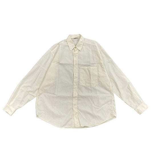 AURALEE Shirt Finx Twill 21AW A00S03TN Cotton Men's Ivory Size 4 AURALEE FINX TWILL BIG [AFB14] 