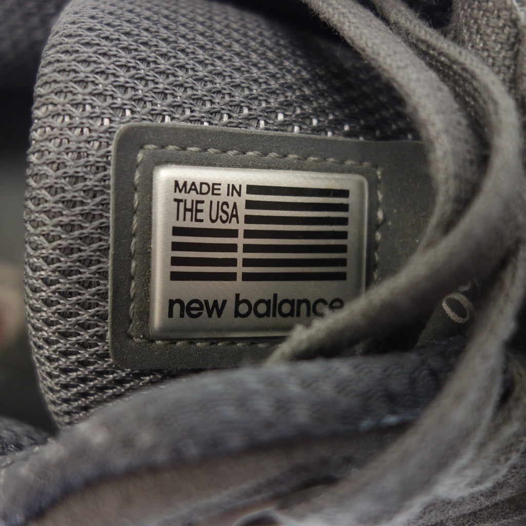 状况良好 ◆ New Balance 运动鞋 M990GLE4 美国制造 男士 灰色 28.5 厘米 NEW BALANCE [AFC45] 