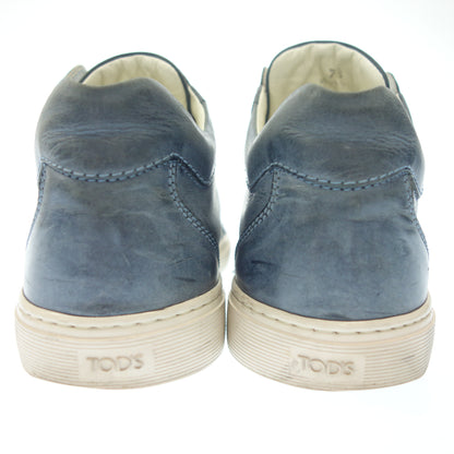 Good Condition◆Tod's Low Cut Sneakers Leather Men's 7.5 Blue TOD'S [AFC1] 