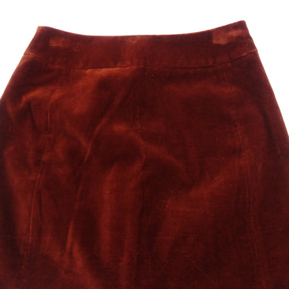 Good condition◆Saint Laurent Skirt Velor 634116 Women's Brown F36 SAINT LAURENT [AFB17] 