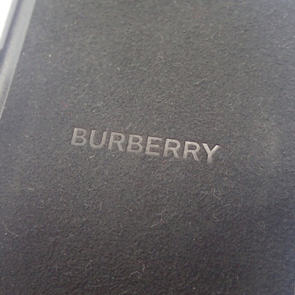 Used ◆ Burberry iPhone case Smartphone case Mobile cover Logo X/XS Black BURBERRY [AFI8] 