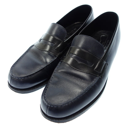 Good condition◆JMWESTON 180 Signature Loafer Men's 7D Navy JMWESTON [AFC53] 