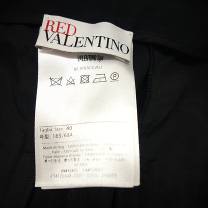 Good Condition◆Red Valentino Pants Scallop Style Stitch Embroidery Women's Black Size 40 RED VALENTINO [AFB17] 