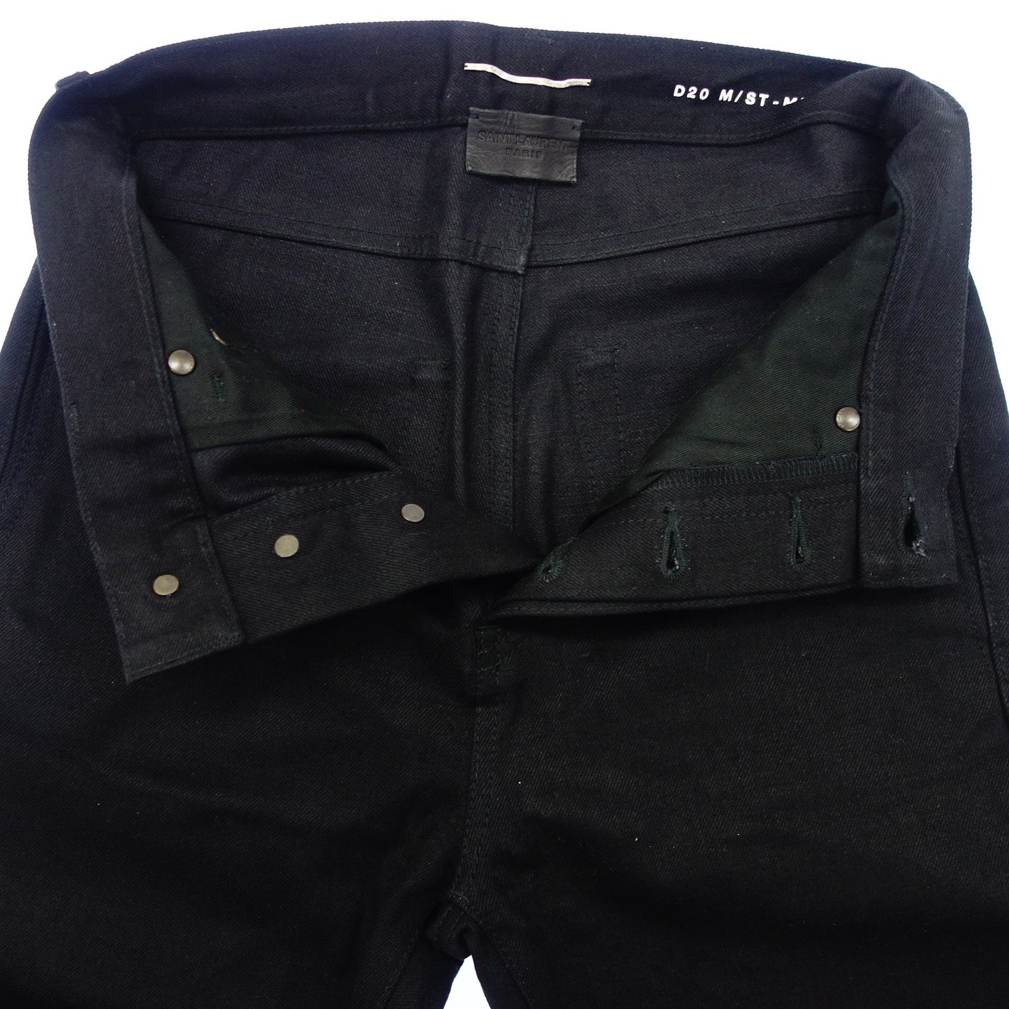 Good Condition◆Saint Laurent Denim Pants 584475 Women's Size 26 Black SAINT LAURENT [AFB19] 