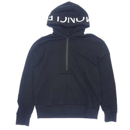 中古◆モンクレール パーカー スウェット HOODIE 2021 メンズ ブラック サイズL MONCLER【AFB29】