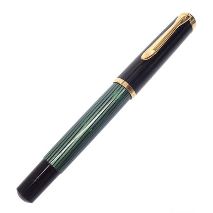 品相良好 ◆ 百利金钢笔 Souveraine 笔尖 14C585 条纹绿色百利金 [AFI7] 