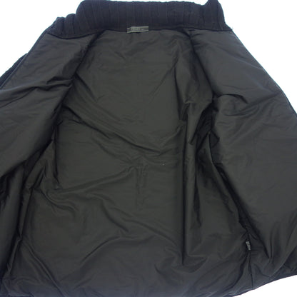 中古◆プラダ ニットジャケット ウール メンズ ブラック サイズ50 PRADA【AFB18】