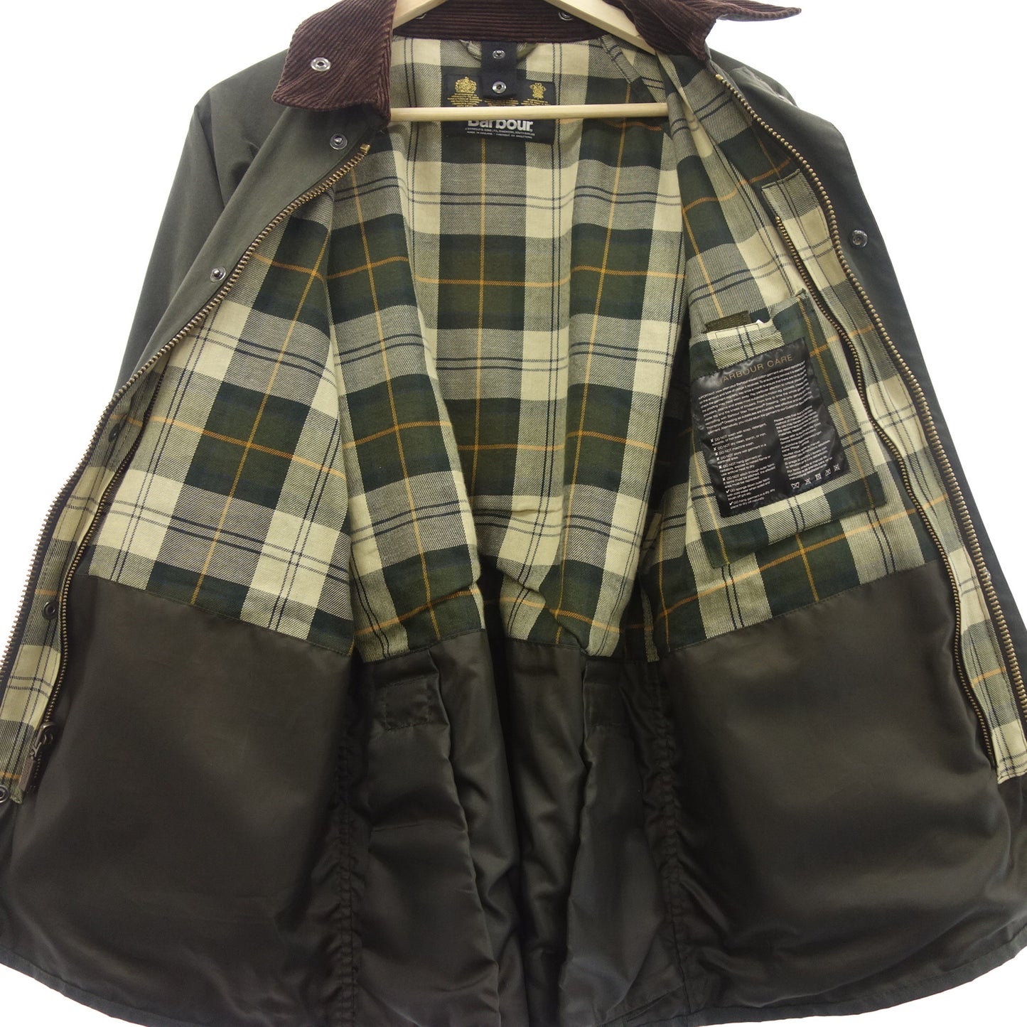 状况良好 ◆ Barbour 油浸夹克 Bidale SL 男式卡其色 36 Barbour [AFA22] 