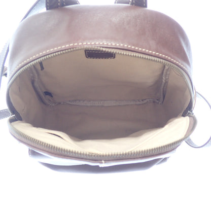 Very good condition◆No brand leather backpack brown [AFE6] 