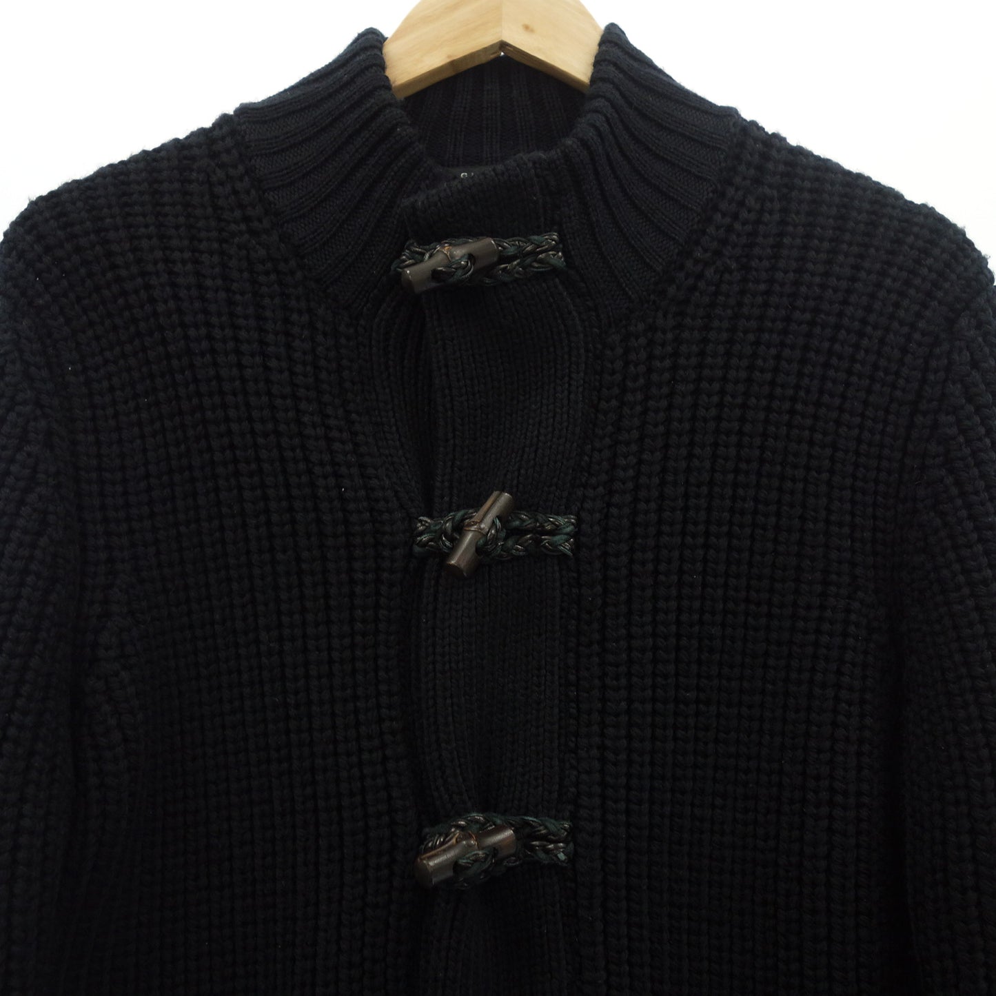 Good condition ◆ Gucci Knit Cardigan Duffle 327504 Men's Black S GUCCI [AFA23] 