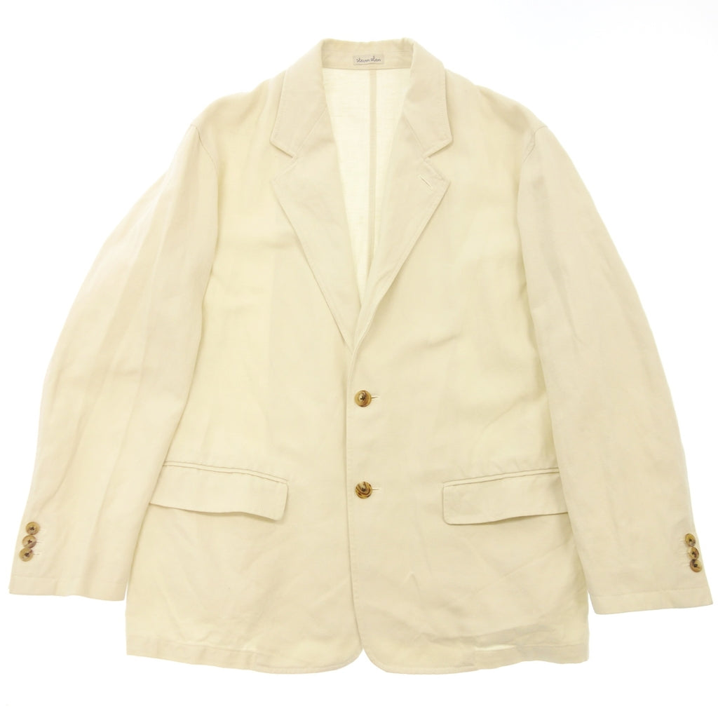 Good condition ◆ Stephen Alan 2B jacket cotton linen men's M white STEVEN ALAN [AFB45] 