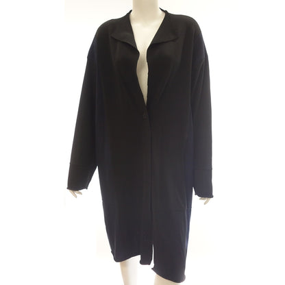 Good condition ◆ Pleats Please Issey Miyake Coat PP03-KA762 One Button Switching Ladies Black &amp; Navy Size 3 PLEATS PLEASE ISSEY MIYAKE [AFB24] 