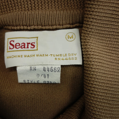 二手 Sears Polo 衫短袖男式棕色 M Sears [AFB23] 