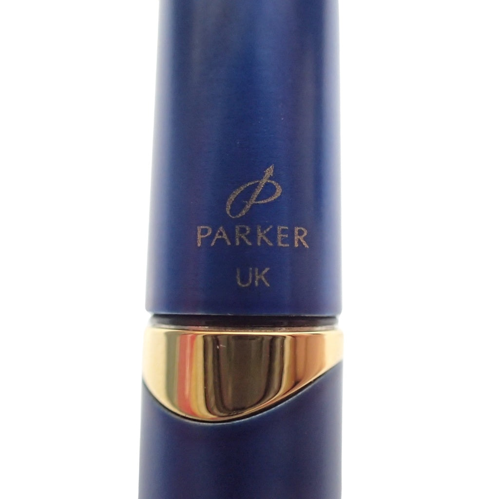 Used ◆Parker Ballpoint Pen Twist Type with Name Blue PARKER [AFI2] 