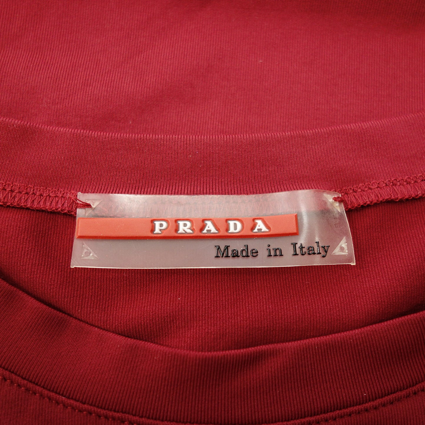 普拉达 T 恤背面拉链女士红色 L PRADA [AFB45] [二手] 