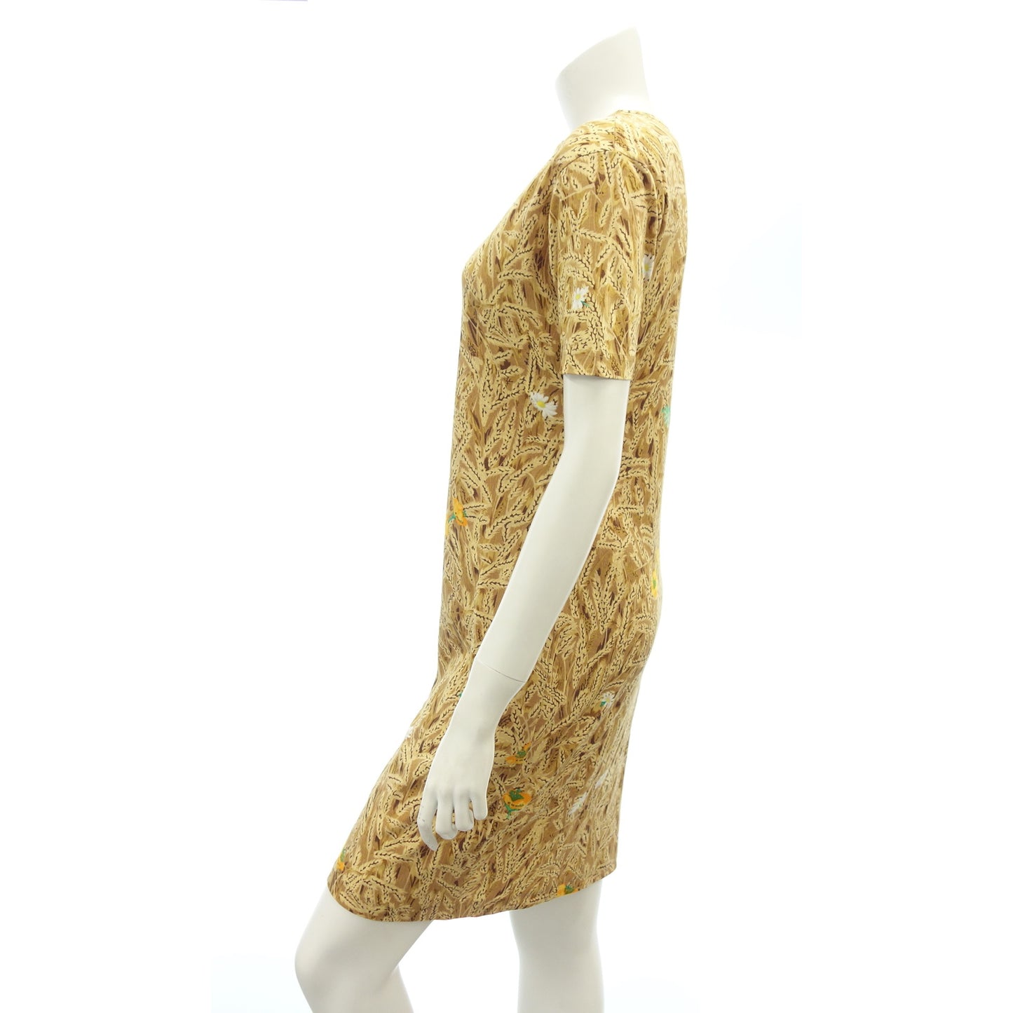 Very beautiful item◆Hermes One Piece Rice Ear Pattern Ladies Beige Size S HERMES [AFB38] 