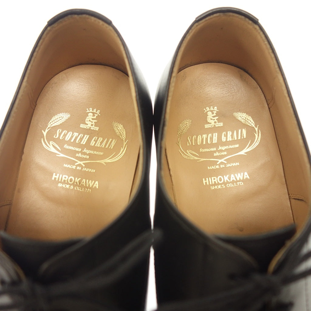 Good Condition◆Scotch Grain Leather Shoes Straight Tip 1813 Men's Size 25.5cm Black SCOTCH GRAIN [AFC33] 