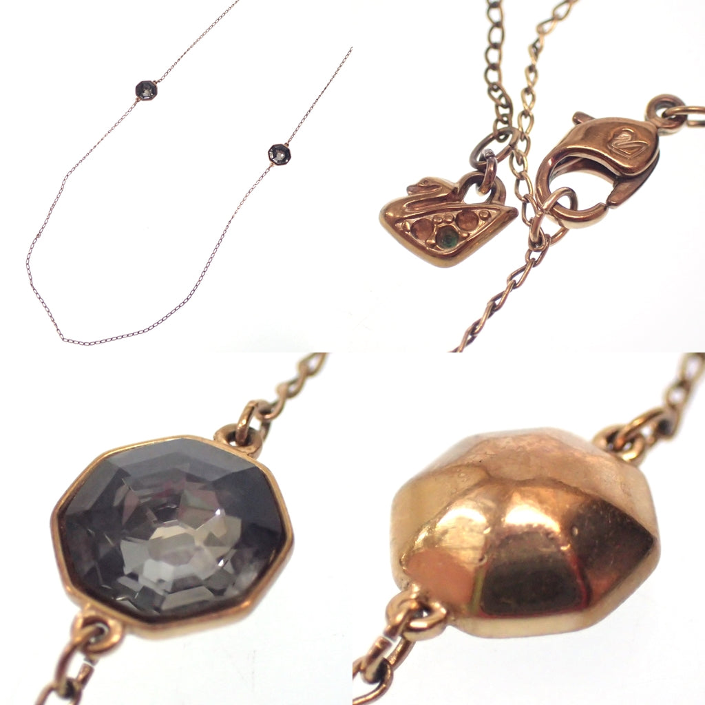 中古◆スワロフスキー ラインストーン ネックレス  2点＆ノーブランド ネックレス2点セット SWAROVSKI【AFI13】