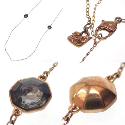 中古◆スワロフスキー ラインストーン ネックレス  2点＆ノーブランド ネックレス2点セット SWAROVSKI【AFI13】