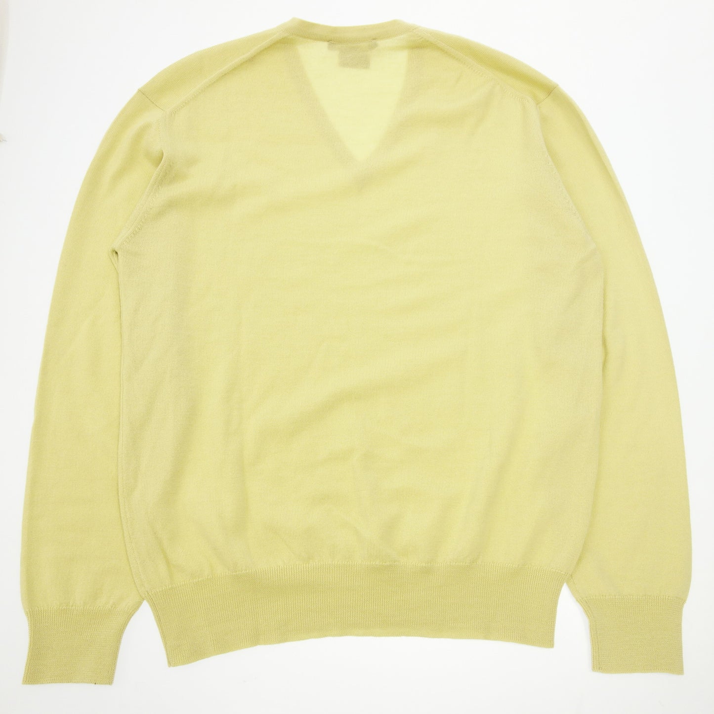 Good Condition ◆ Gucci Knit Sweater V-neck Silk x Wool Size M Men's Yellow GUCCI [AFB27] 