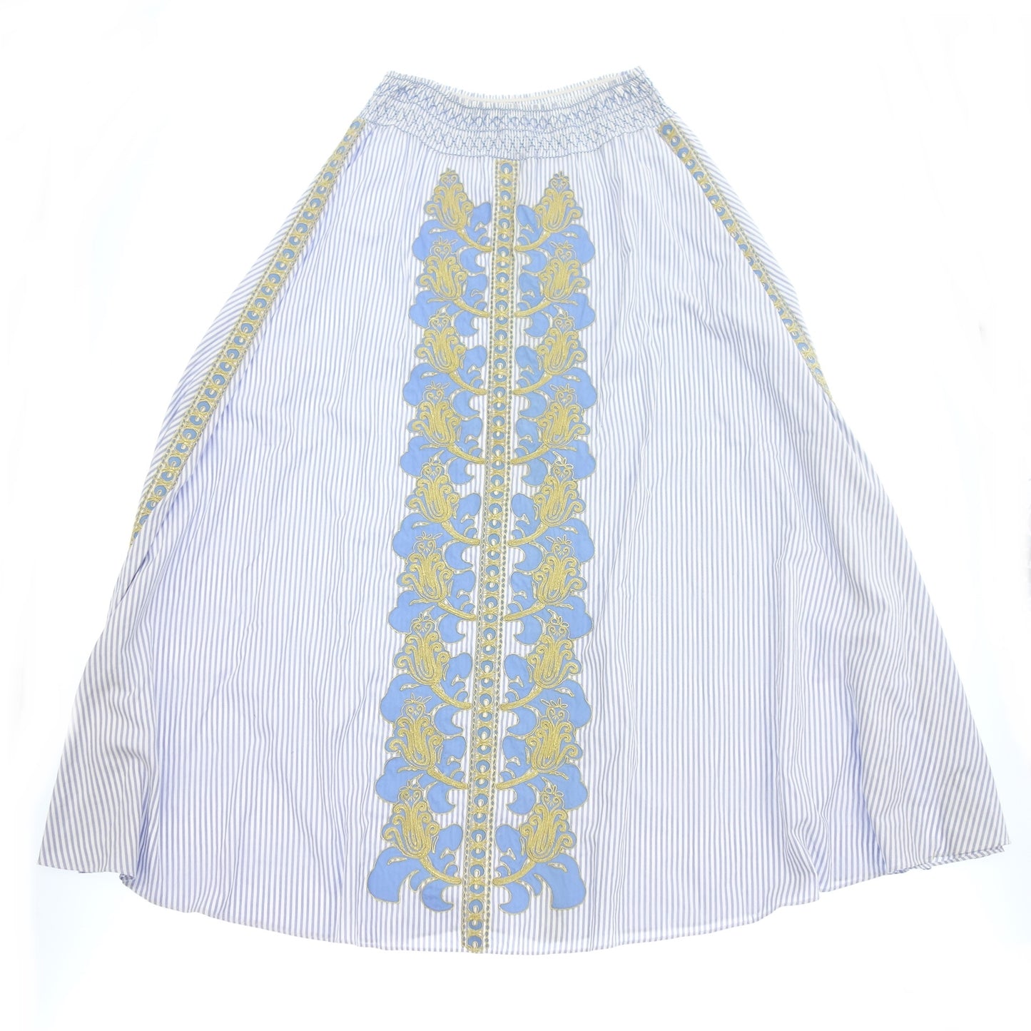 中古◆トリーバーチ ロングスカート 刺繍 レディース ブルー系 サイズS TORY BURCH【AFB42】