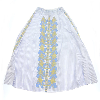 中古◆トリーバーチ ロングスカート 刺繍 レディース ブルー系 サイズS TORY BURCH【AFB42】