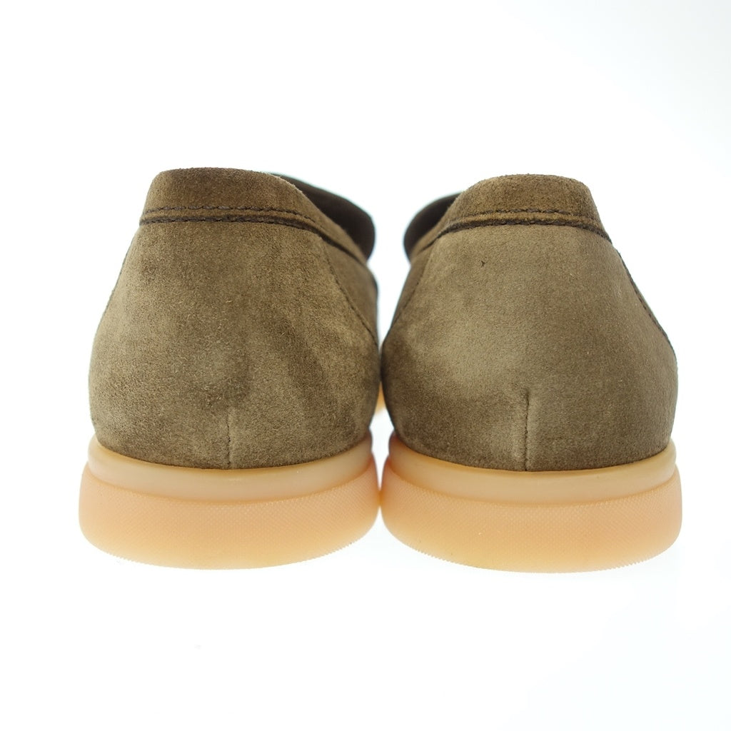 Unused ◆ LOTTUSSE Slip-ons T2438 Suede Men's Size 6.5 Brown LOTTUSSE [AFD14] 