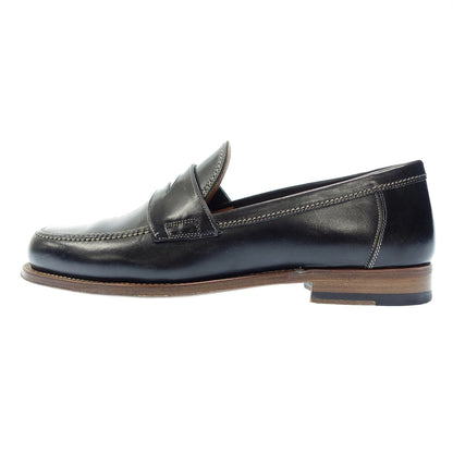 Good condition ◆ Fratelli Giacometti coin loafer horse leather men's size 42 black FG254 F.lli Giocometti [LA] 